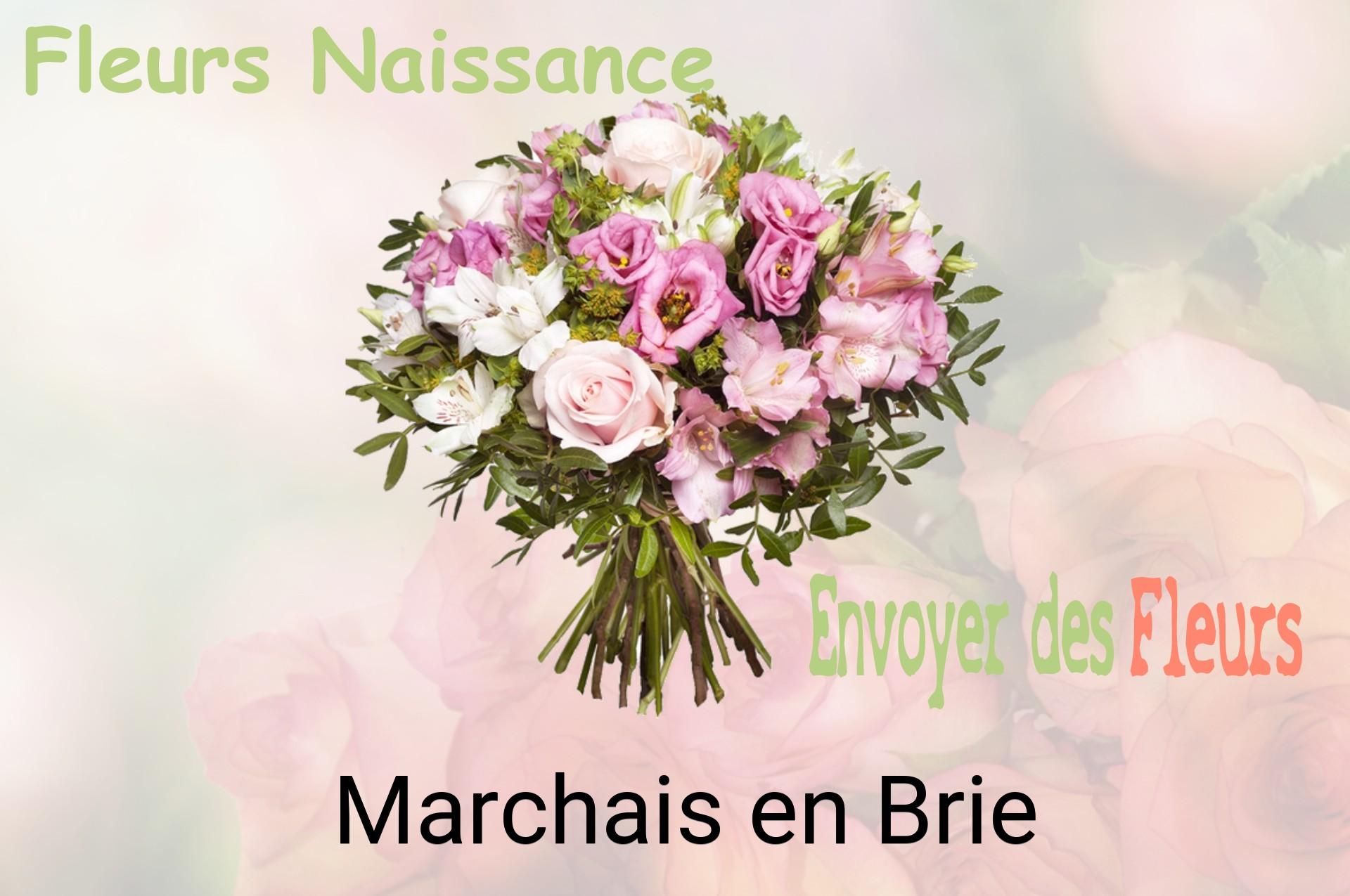 Bouquet de fleurs de naissance livré à Marchais-en-Brie